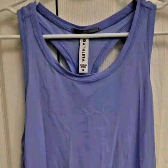 Athleta Blue Momentum Scaled Ripples Print Tank Size Medium - Picture 1 of 3